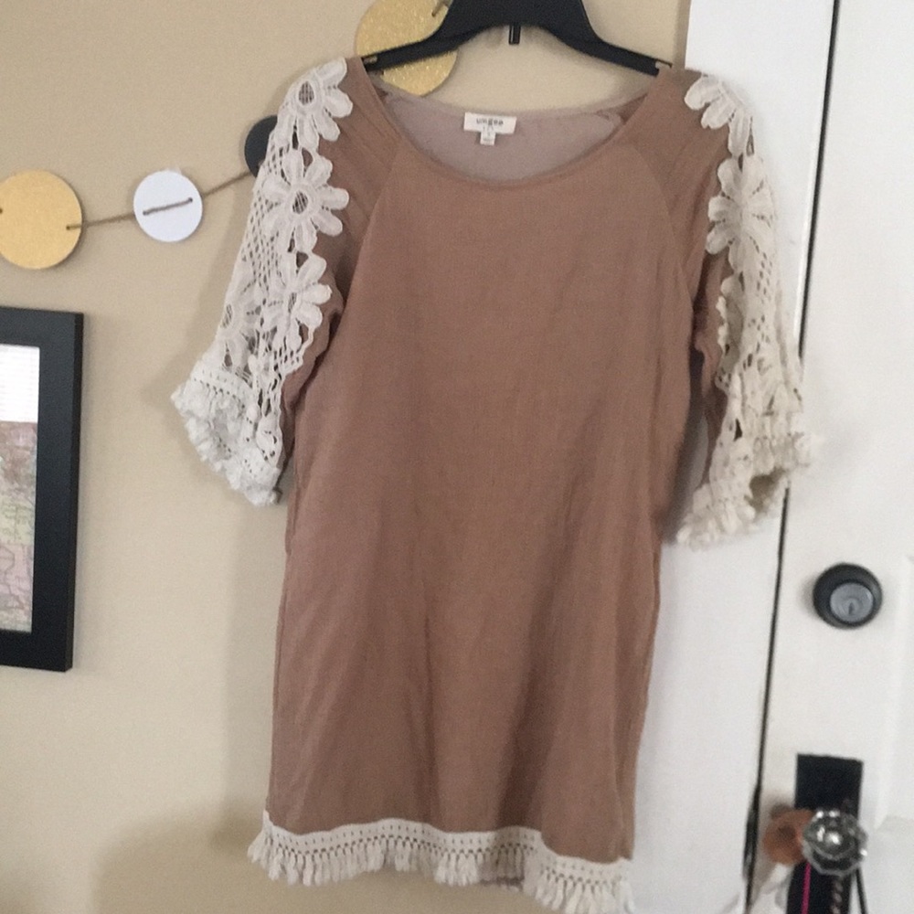 Brown boutique dress